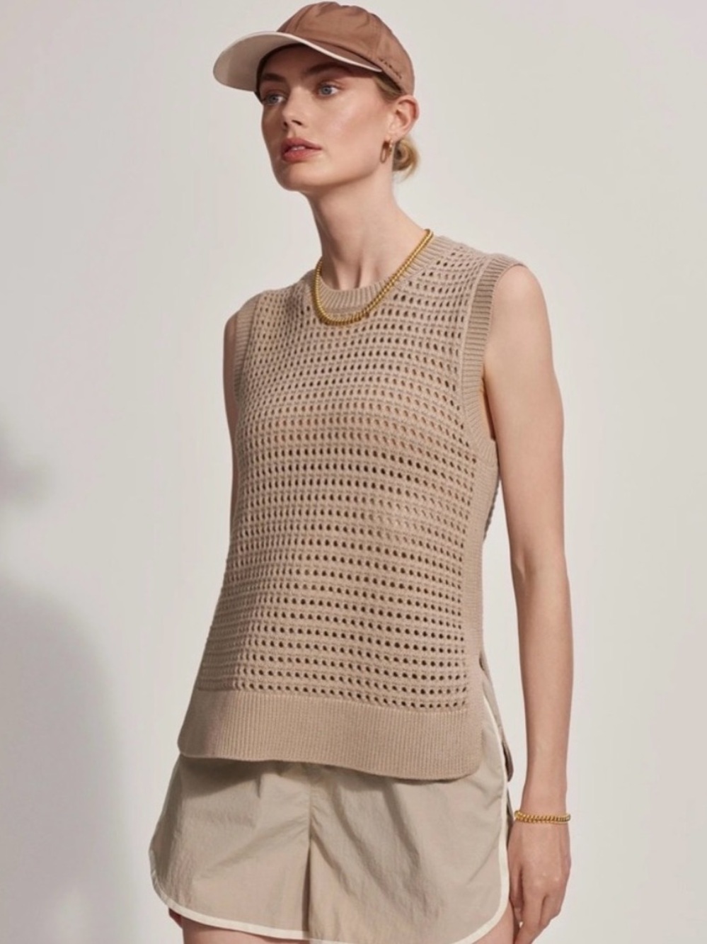 Varley Darin Longline Knit Sweater